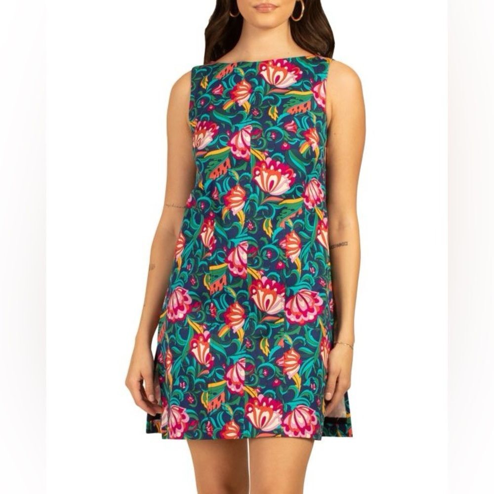 TRINA TURK Brynne Floral A Line Sheath Minidress size 10
